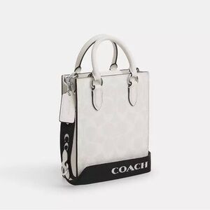 North South Mini Tote in Signature Canvas